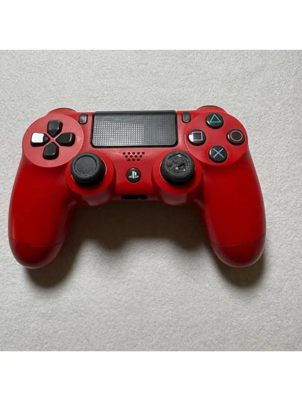 Sony DualShock 4 Wireless Controller PS4 Magma Red CUH-ZCT2U Worn Right